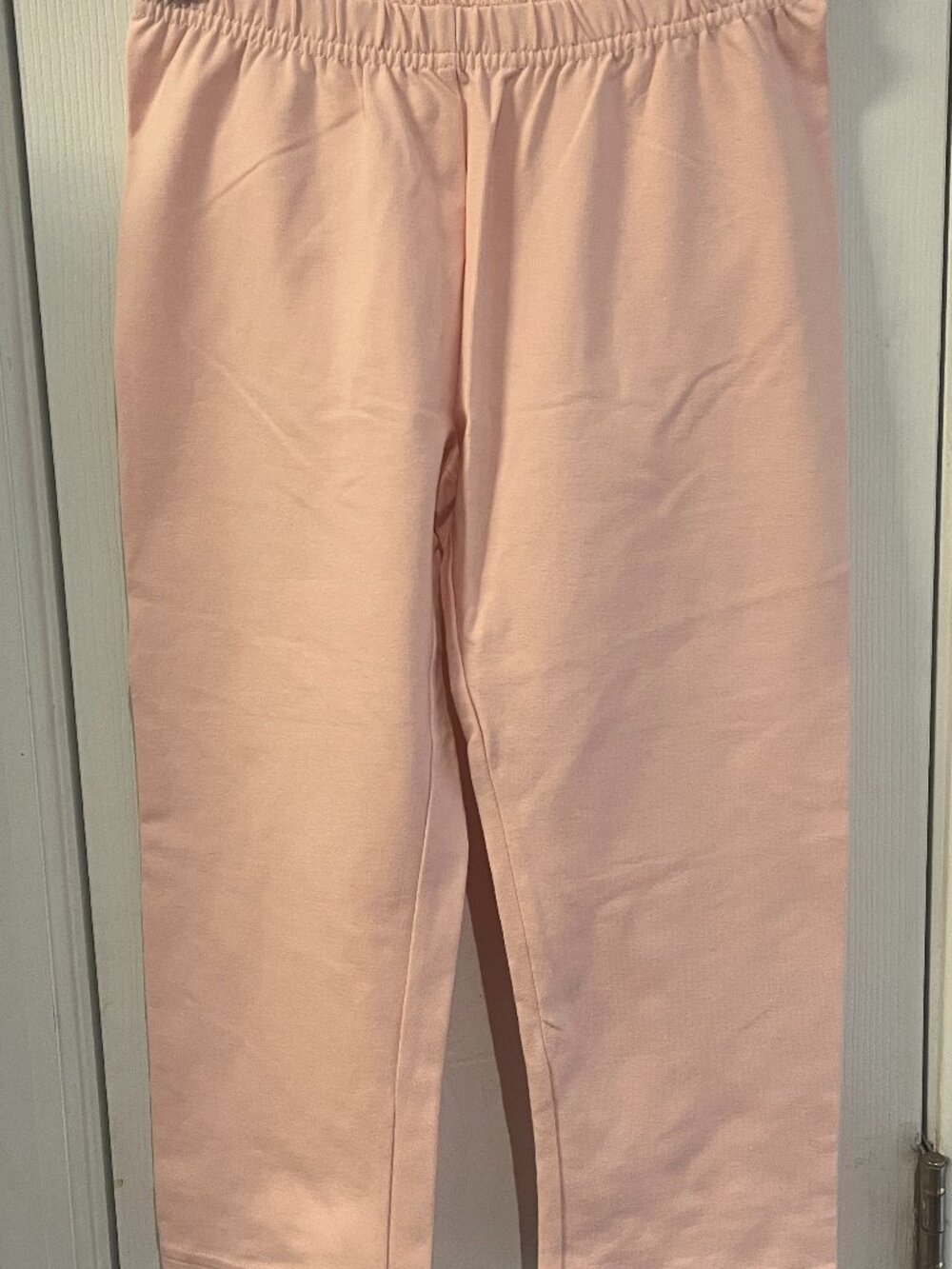 Hanna Anderson Girls Crop Ancle Pink Pants Size 140 sm. US 10 Like New